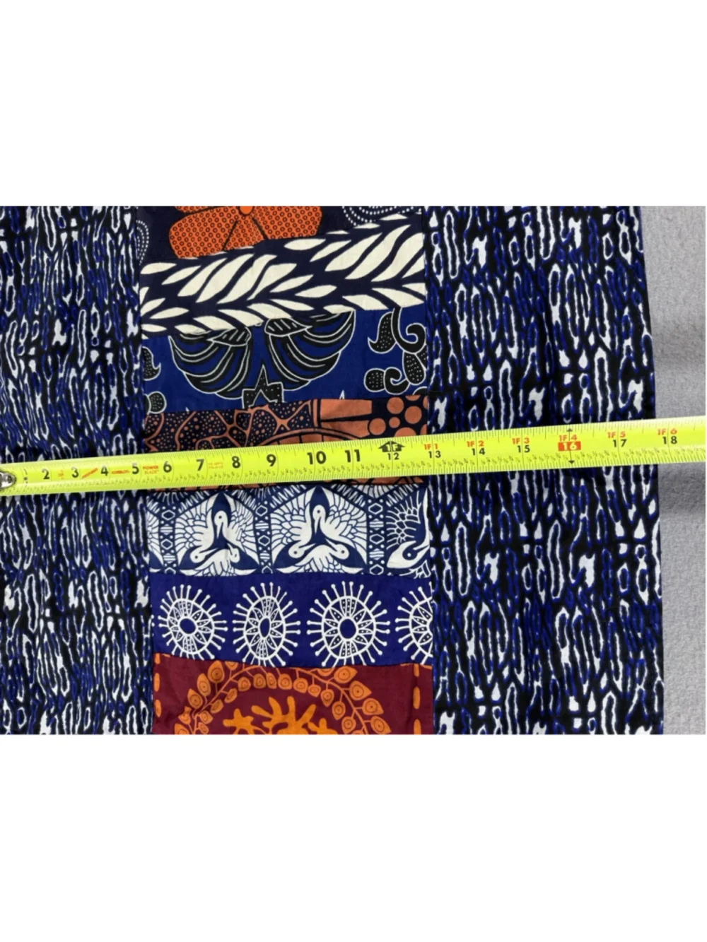 Ladella Patchwork Table Runner Boho Tribal Boho Decor 86x18 Blue Orange